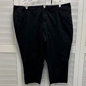 Coldwater Creek Natural Fit Black Capris Size 20